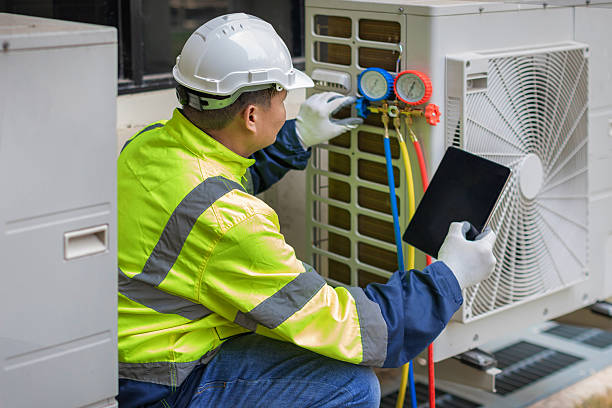 Professional Air Duct Cleaning technician working in South Salem, NY